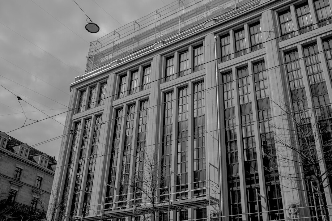 swiss bank building exterior