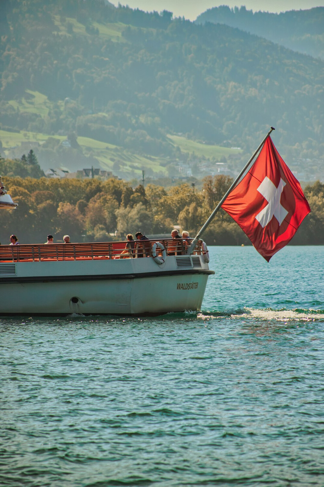 swiss flag waving
