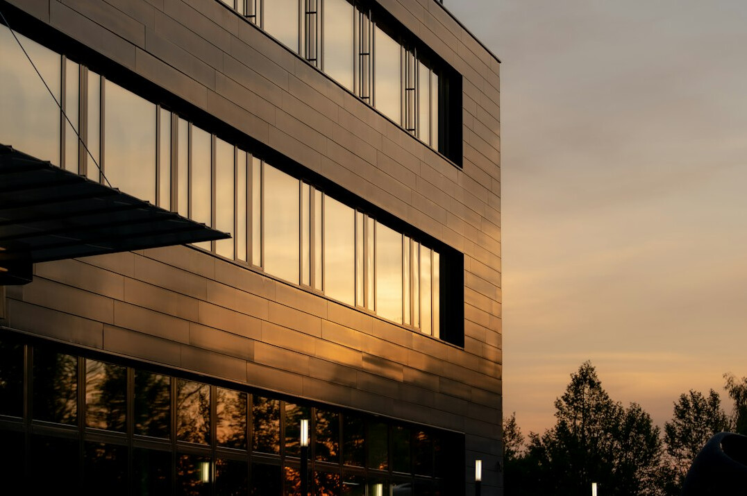 swiss corporate building exterior